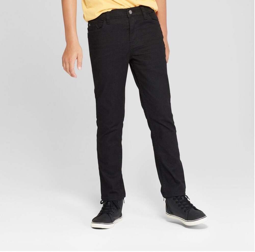 NWT - Boys' Stretch Skinny Fit Jeans - Cat & Jack Black Wash